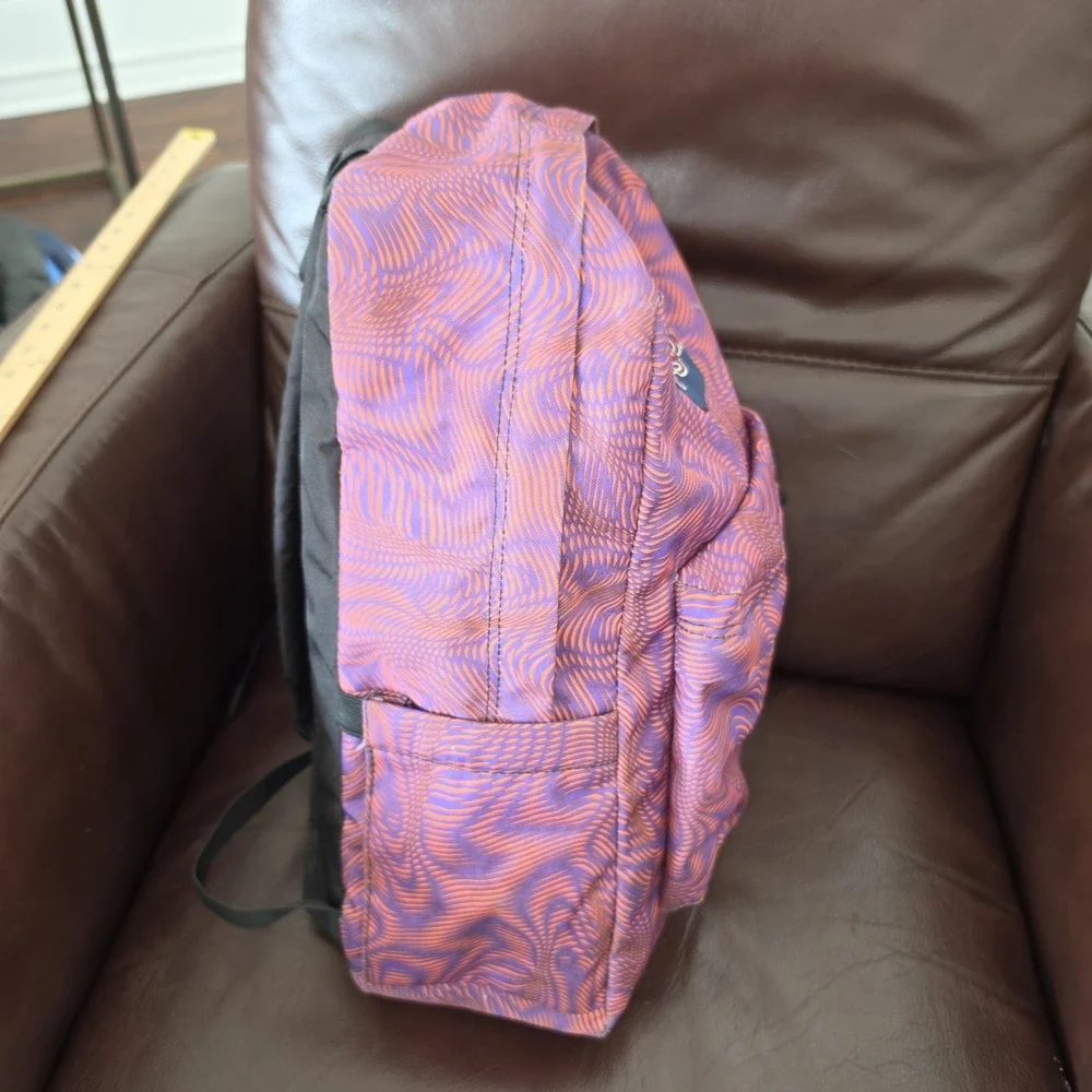 JanSport SuperBreak Plus Backpack Geometric Zip Padded Straps